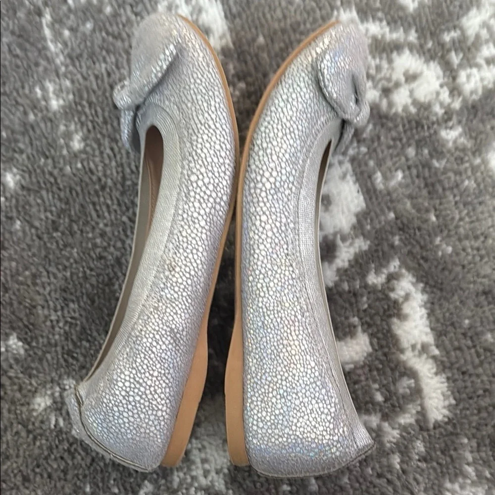 Nordstrom Rack Remma Bow Shimmer Ballet Flats Shoes